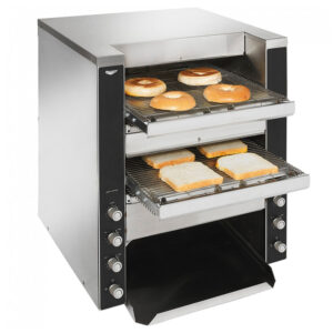 Torradeira Conveyor Dupla Vollrath CT4-240DUAL JT4 Aberturas 38-76 cm e 38 cm 1100 Fatias/h 240V