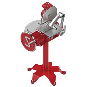 Sirman Anniversario LX 350 - Fatiador Manual Vermelho para Presunto com Manivela e Suporte Lâmina de 35 cm