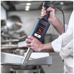 Sammic XM52 Mixer de Imersão Industrial 1 CV com Velocidade Variável e Cabo de Aço Inoxidável de 52 cm