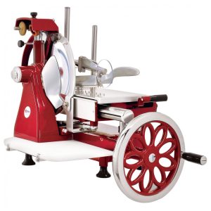 Fatiador Industrial de Carne Manual Omcan 26073 Volano 12 com Roda de Flor