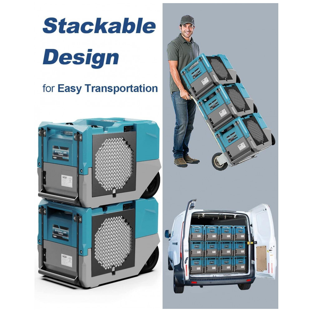 ECTQ11WQRW9F0B_4-1.jpg - Desumidificador Comercial ALORAIR 124 litros LGR com Bomba Até 278 m2 Design Portátil com Rodas para Casa Inteira Porão Armazém