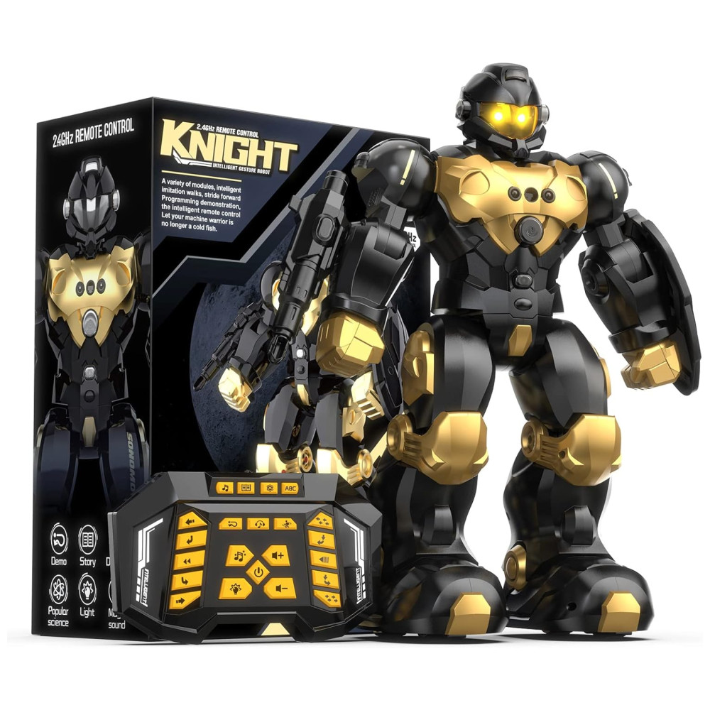 ECTQ12FSSTX90B_0-1.jpg - Robô Inteligente Programável Preto – SONOMO Versão Upgraded 24 GHz com Controle por Gestos para Crianças