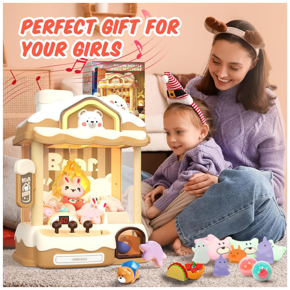 ECTQ14MFJ6NC0B_2-1.jpg - Máquina de Garra Skirfy Amarela para Crianças e Adultos com Luz LED e Som Brinquedo Arcade Elétrico para Festa e Presente de Aniversário