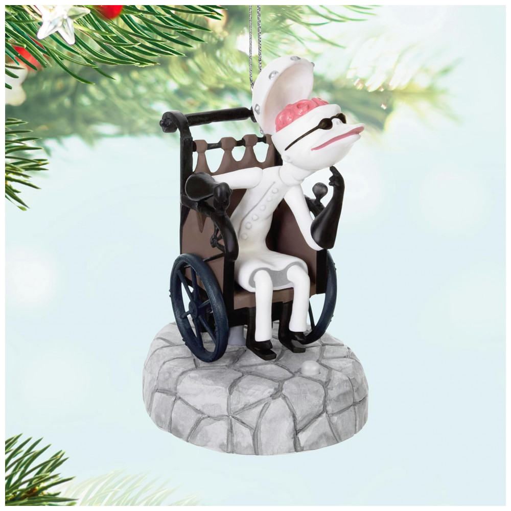 ECTQ19P3F9XC0B_5-1.jpg - Enfeite de Natal Hallmark Keepsake Disney Tim Burton The Nightmare Before Christmas Dr. Finkelstein com Luz e Som, Plástico, 6,4 x 11 x 7,4 cm