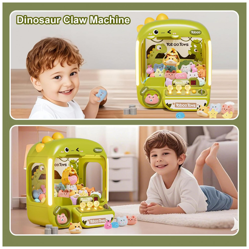 ECTQ1CZH8F8D0B_5-1.jpg - Máquina de Garra Dinossauro Vanvimen 64 PCS Grande para Crianças Arcade Mini Vending Game com Brinquedos e Doces Som e Luzes