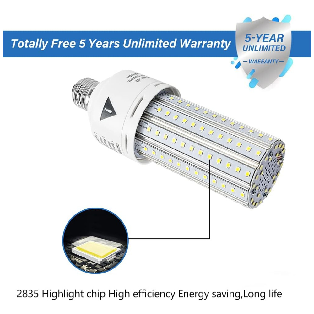 ECTQ1DP4NPF90B_2-1.jpg - ZP Lâmpada LED 500W 7500 Lumens 5000K Branca com Base E26, E27, 2 Unidades