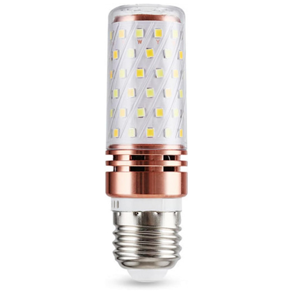 Lâmpada de Vela de LED, Conjunto com 10 Lâmpadas LED E27 de 12W para Iluminação de Candelabro, Luz Ambiente Aconchegante - Miluqike