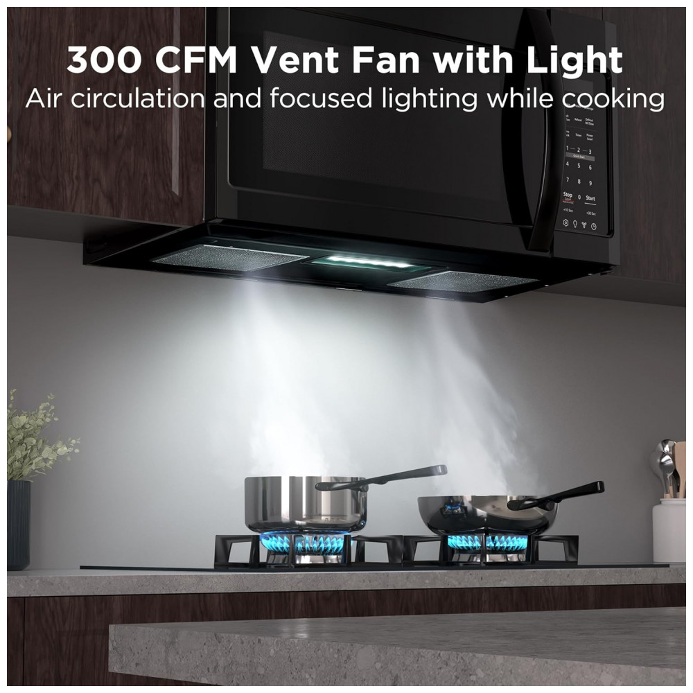 ECTQ1M9861YD0B_3-1.jpg - Micro-ondas BLACK+DECKER de Embutir com Ventilação e Cozimento Automático com um Toque, 48,14 litros, Preto, 1000 Watts, EM044K6CF-BK OTR