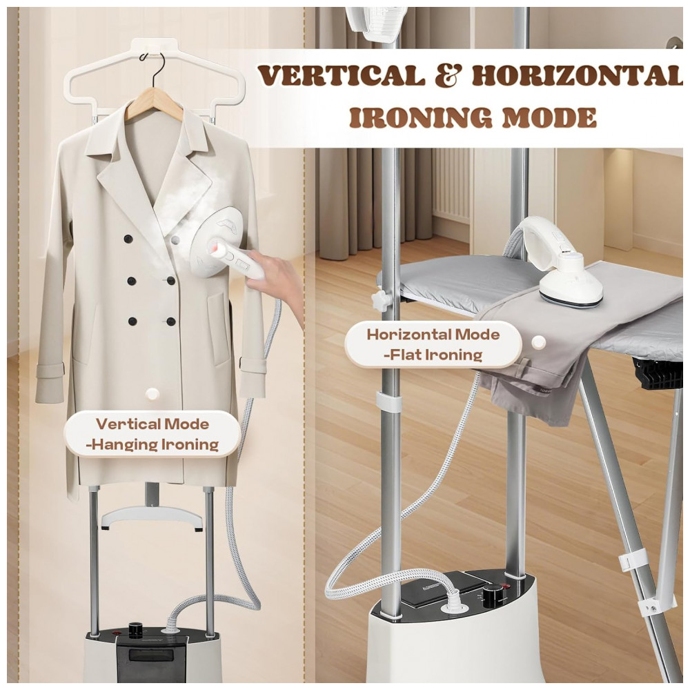 Moongiantgo Steamer,Passadeira, Vaporizador Comercial Vertical para Roupas com Tábua de Passar Dobrável - Imagem 4
