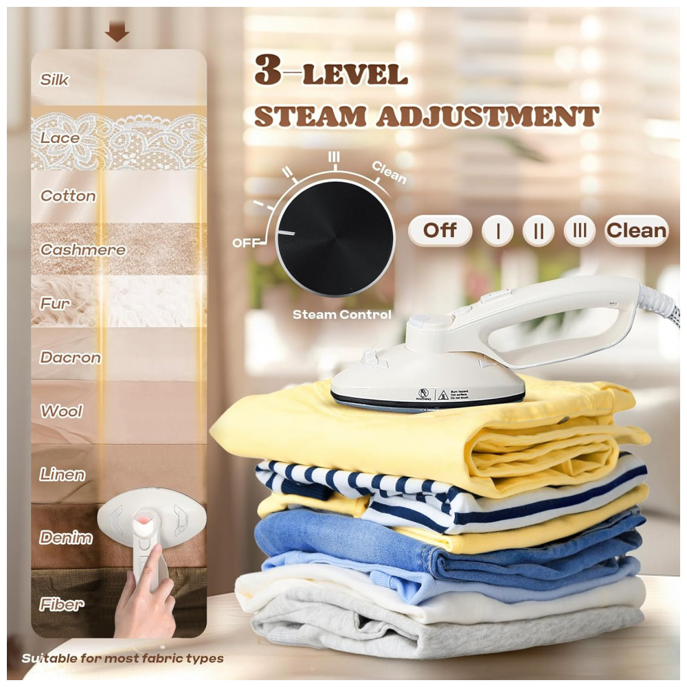 Moongiantgo Steamer,Passadeira, Vaporizador Comercial Vertical para Roupas com Tábua de Passar Dobrável - Imagem 5