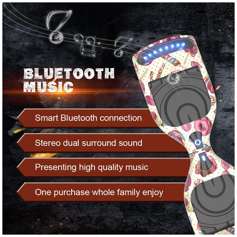 ECTQ1VG38B390B_3-1.jpg - Hoverboard Certificado HS2.01 Terra dos Doces com Rodas LED Piscantes, Bluetooth e Luzes LED