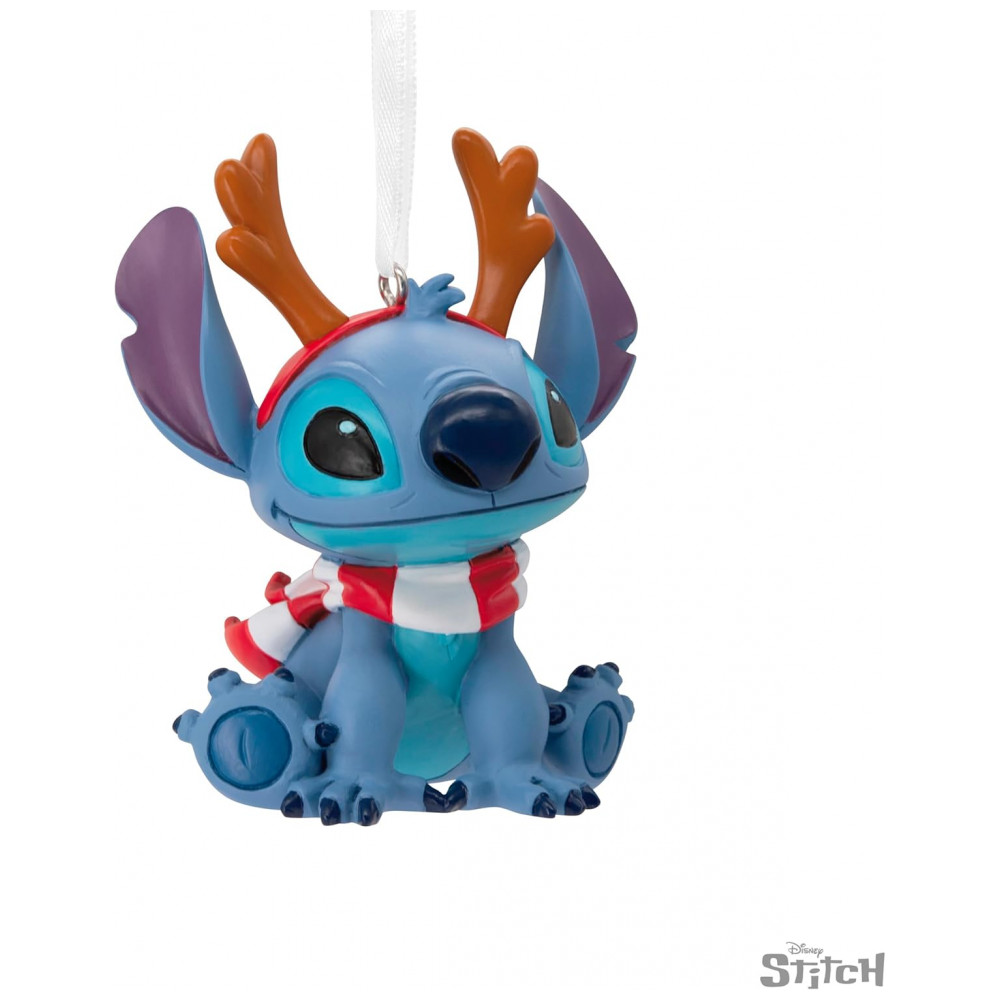 ECTQ1Z3KBTSC0B_5-1.jpg - Enfeite de Natal Hallmark Keepsake Disney Lilo & Stitch com Antlers, Colorido, 7 cm, Com Caixa Presenteável