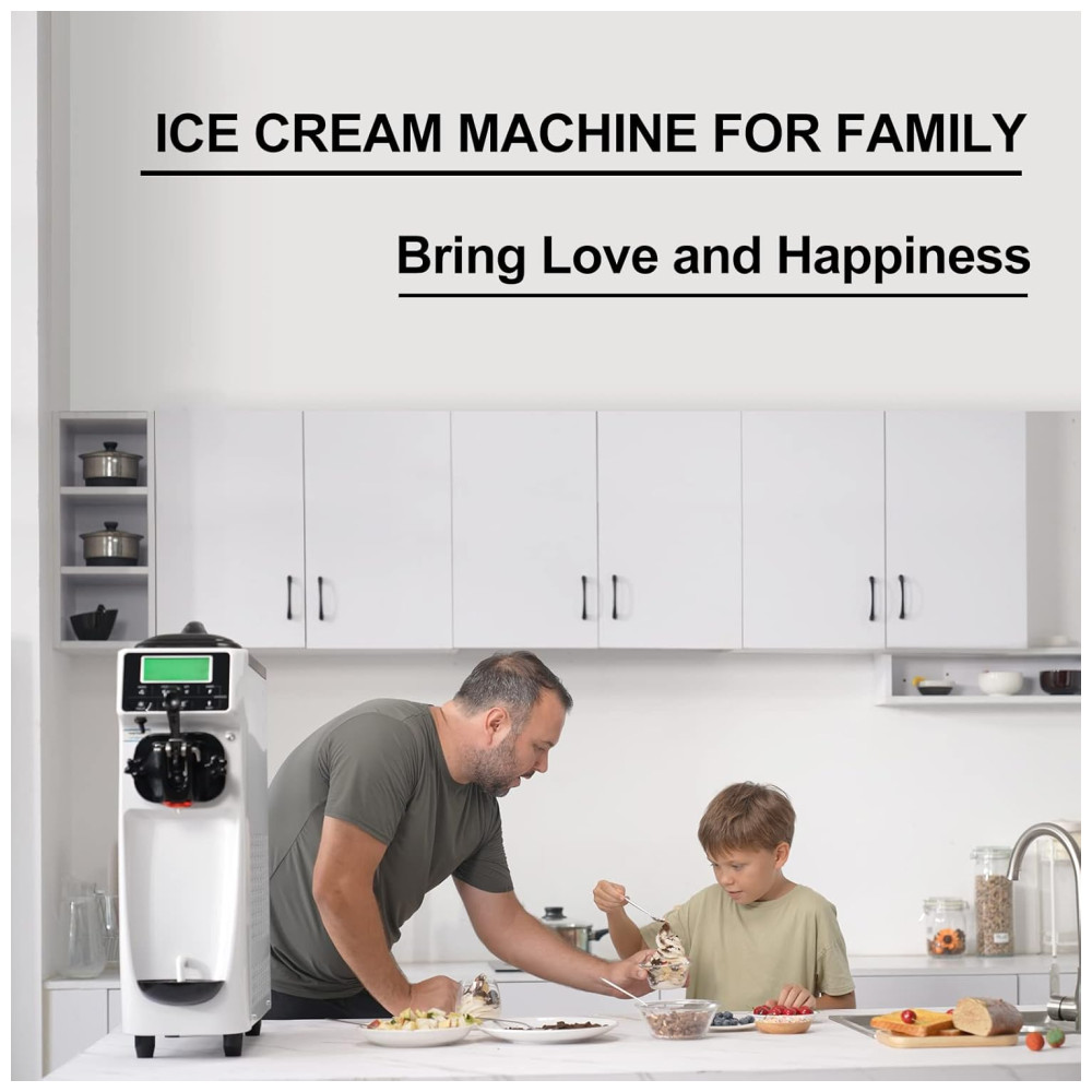 ECTQ25KMSTJB0B_3-1.jpg - Máquina de Sorvete Profissional 15L por Hora com 1 Bico e Tela LCD 110V 1050W GSEICE Branca