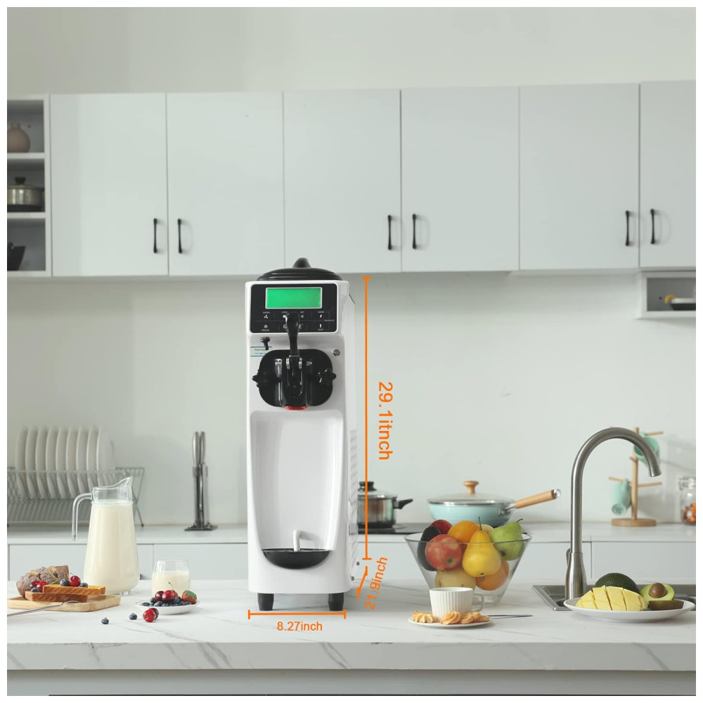 ECTQ25KMSTJB0B_5-1.jpg - Máquina de Sorvete Profissional 15L por Hora com 1 Bico e Tela LCD 110V 1050W GSEICE Branca