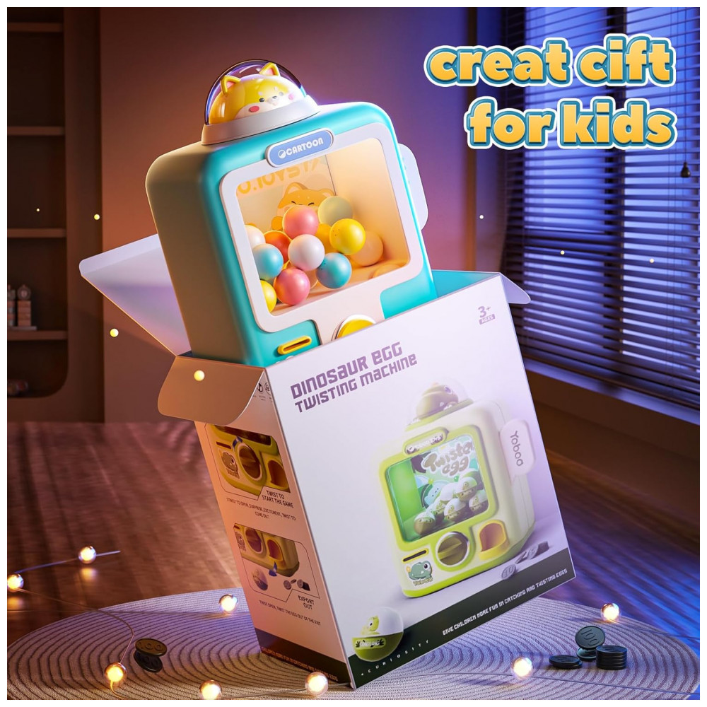 ECTQ266ZMWPD0B_1-1.jpg - Máquina de Garra Azul Skirfy – Mini Arcade Infantil com 12 Brinquedos, Ovos‑Surpresa, Luzes e Música