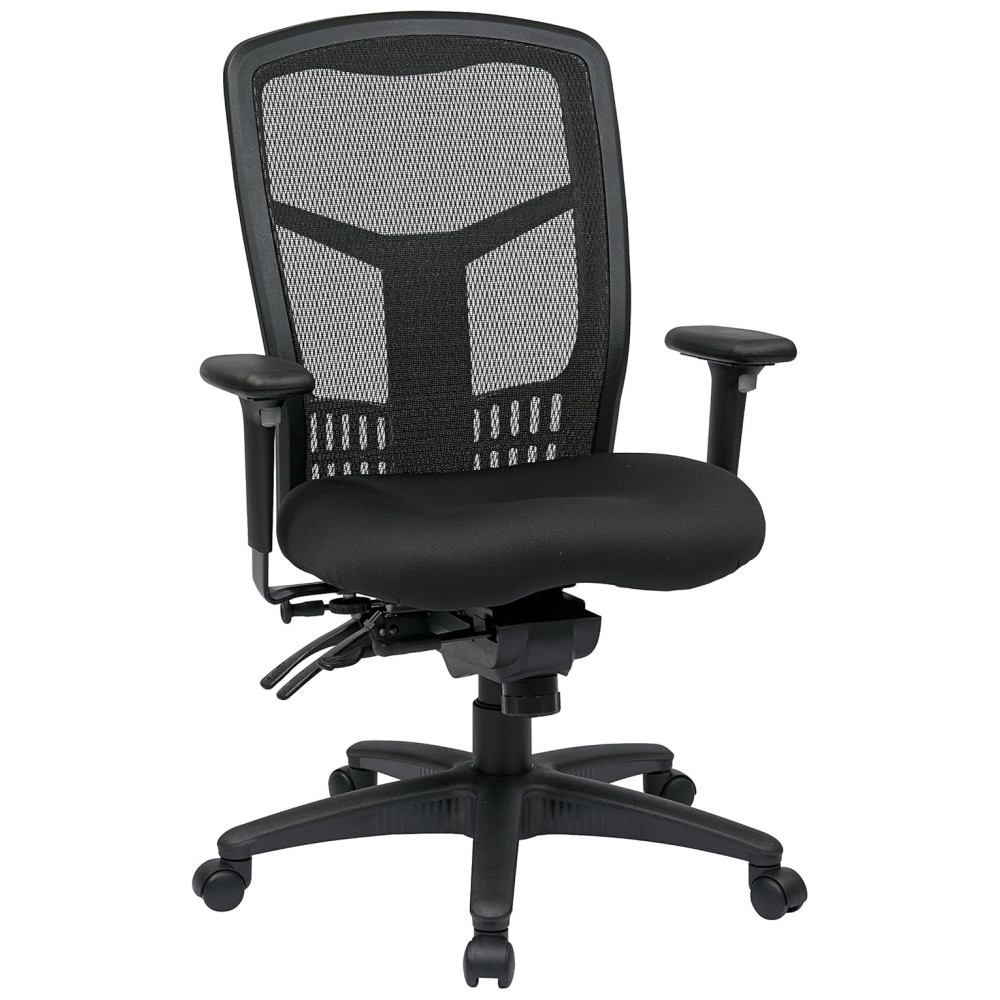ECTQ281P05400B_0-1.jpg - Cadeira de Escritório Ergonômica Giratória com Suporte Lombar e Altura Ajustáveis OFFICE STAR 92892 30 Preto