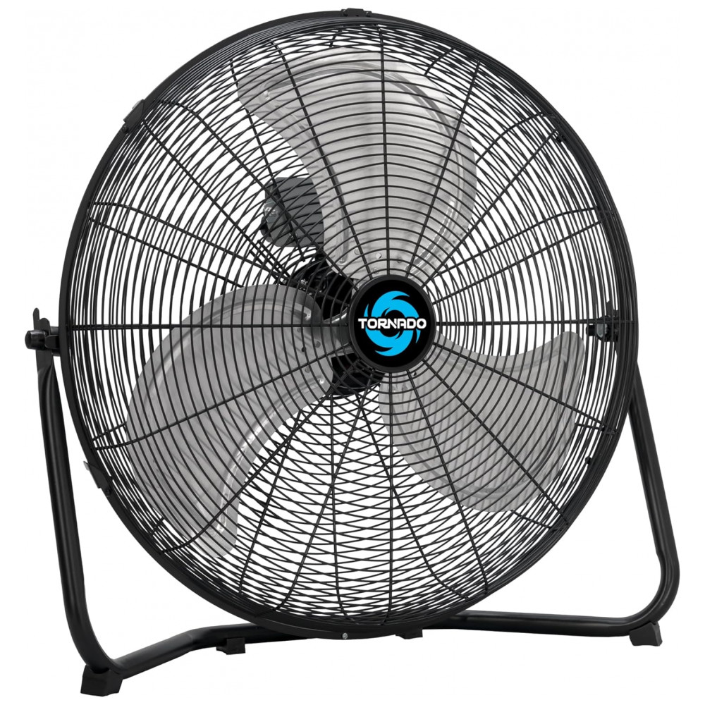 ECTQ2G6S7PDC0B_0-1.jpg - Ventilador de Piso Metal 508 cm Tornado Preto 3 Velocidades Alta Vazão 4750 CFM Inclinação 120° Modelo HI-FAN-20HVFF-1P 110V