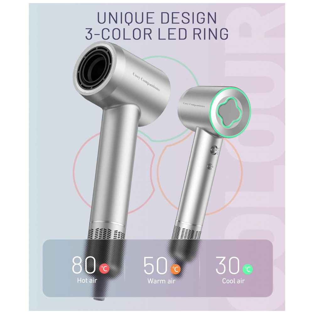 ECTQ2RS13LGC0B_3-1.jpg - Secador de Cabelo com Motor Brushless de 150.000 RPM, Tecnologia Íon Negativo para Secagem Rápida, Baixo Ruído, Controle Térmico, Difusor e Bico Direc