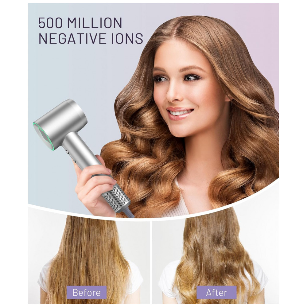 ECTQ2RS13LGC0B_5-1.jpg - Secador de Cabelo com Motor Brushless de 150.000 RPM, Tecnologia Íon Negativo para Secagem Rápida, Baixo Ruído, Controle Térmico, Difusor e Bico Direc