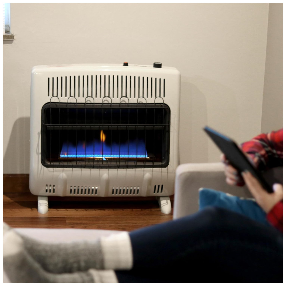 ECTQ2U95ZPD10B_1-1.jpg - Aquecedor a Gás Portátil 30000 BTU com Controle de Temperatura Aquece até 41 m2 MR. HEATER F299730 Branco