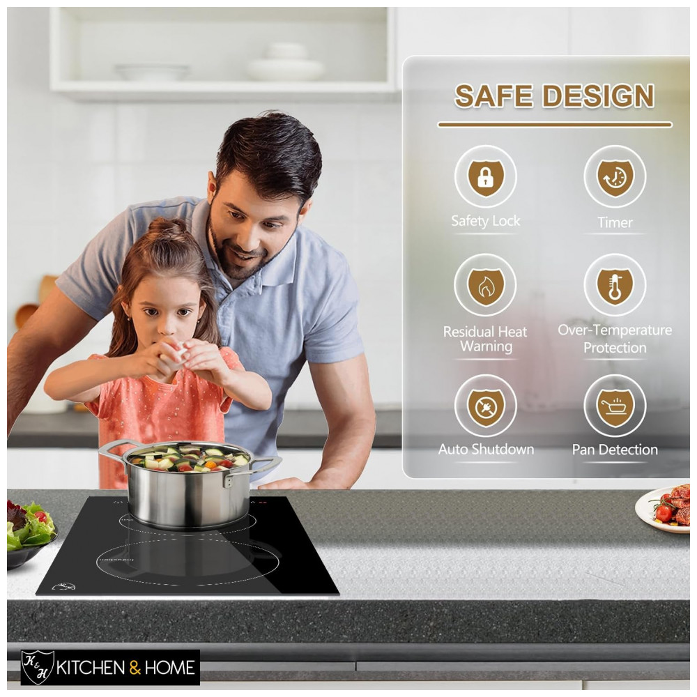 ECTQ2WQ6F1680B_4-1.jpg - Cooktop de Indução Elétrico Embutido K&H 2 Queimadores 110V 1800W