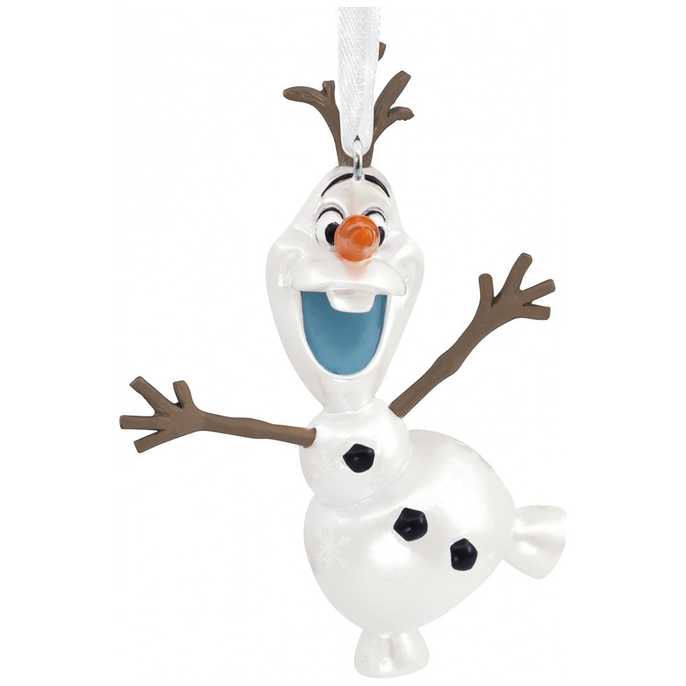 ECTQ2WS7BPJ90B_0-1.jpg - Enfeite Natalino Hallmark Disney Frozen Olaf 2HCM9020, Resina com Acabamento Perolado e Glitter