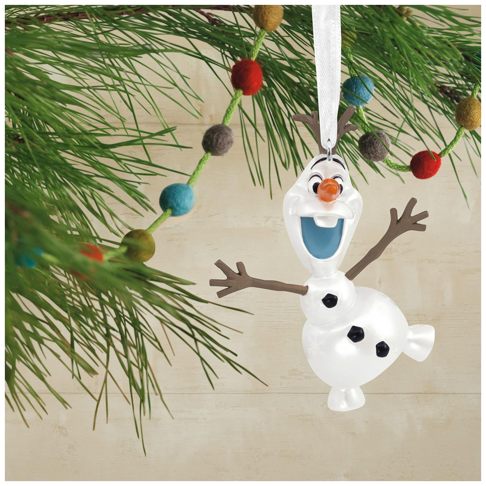ECTQ2WS7BPJ90B_4-1.jpg - Enfeite Natalino Hallmark Disney Frozen Olaf 2HCM9020, Resina com Acabamento Perolado e Glitter
