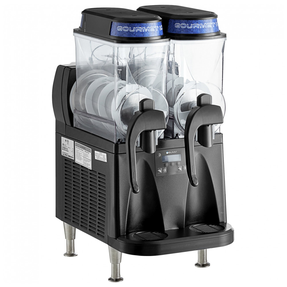 Máquina de Frozen Bunn 58000.0013 Ultra NX Dupla Preta de 11,36 litros com Autofill 110V
