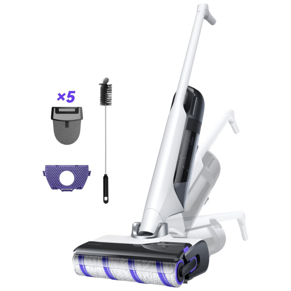 Aspirador de Pó NARWAL S30 Molhado e Seco com Sucção de 20000Pa, Autolimpeza a 176F, Secagem Aquecida, Saco de Resíduos Descartável, Sem Emaranhados,