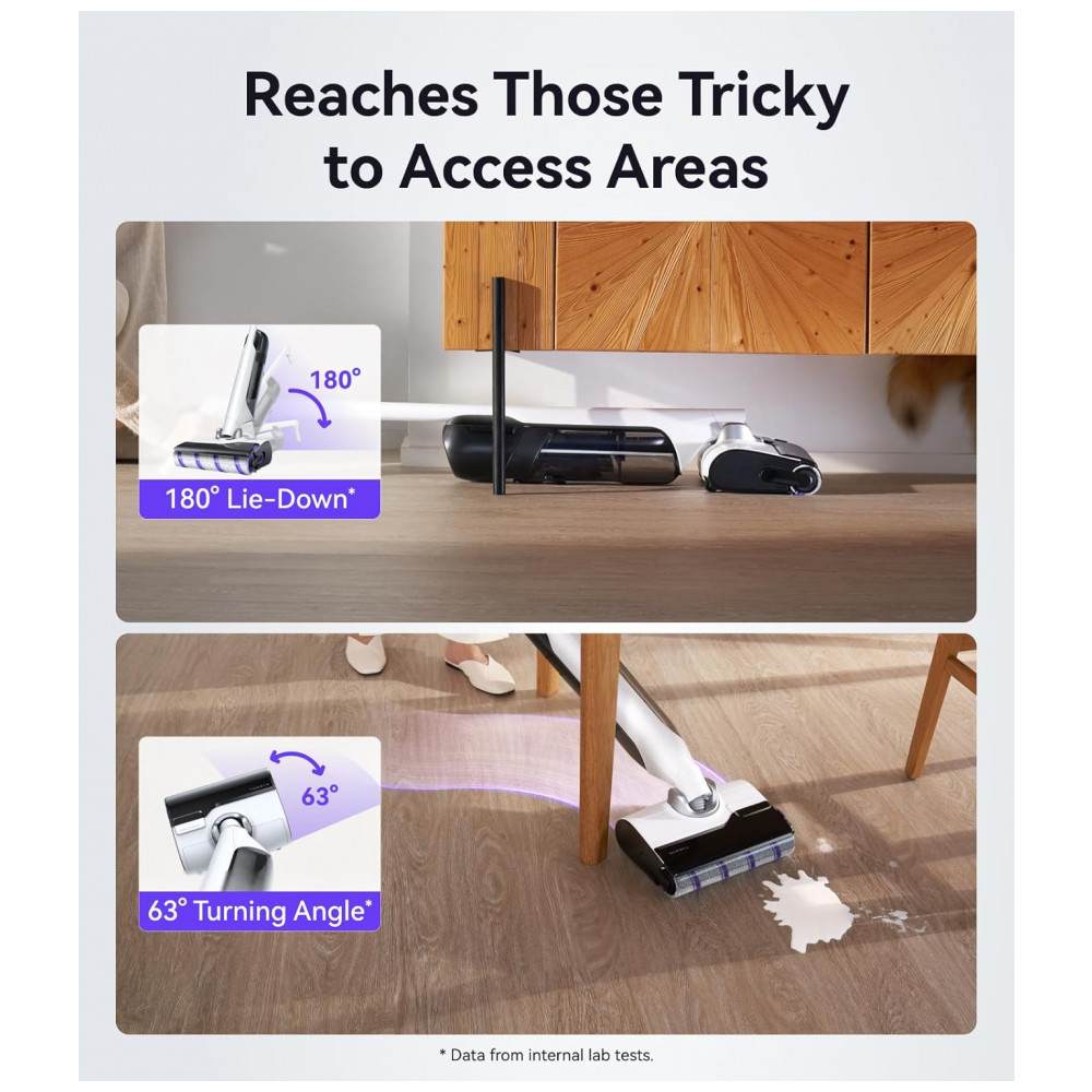 ECTQ36VTFWBF0B_5-1.jpg - Aspirador de Pó NARWAL S30 Molhado e Seco com Sucção de 20000Pa, Autolimpeza a 176F, Secagem Aquecida, Saco de Resíduos Descartável, Sem Emaranhados,