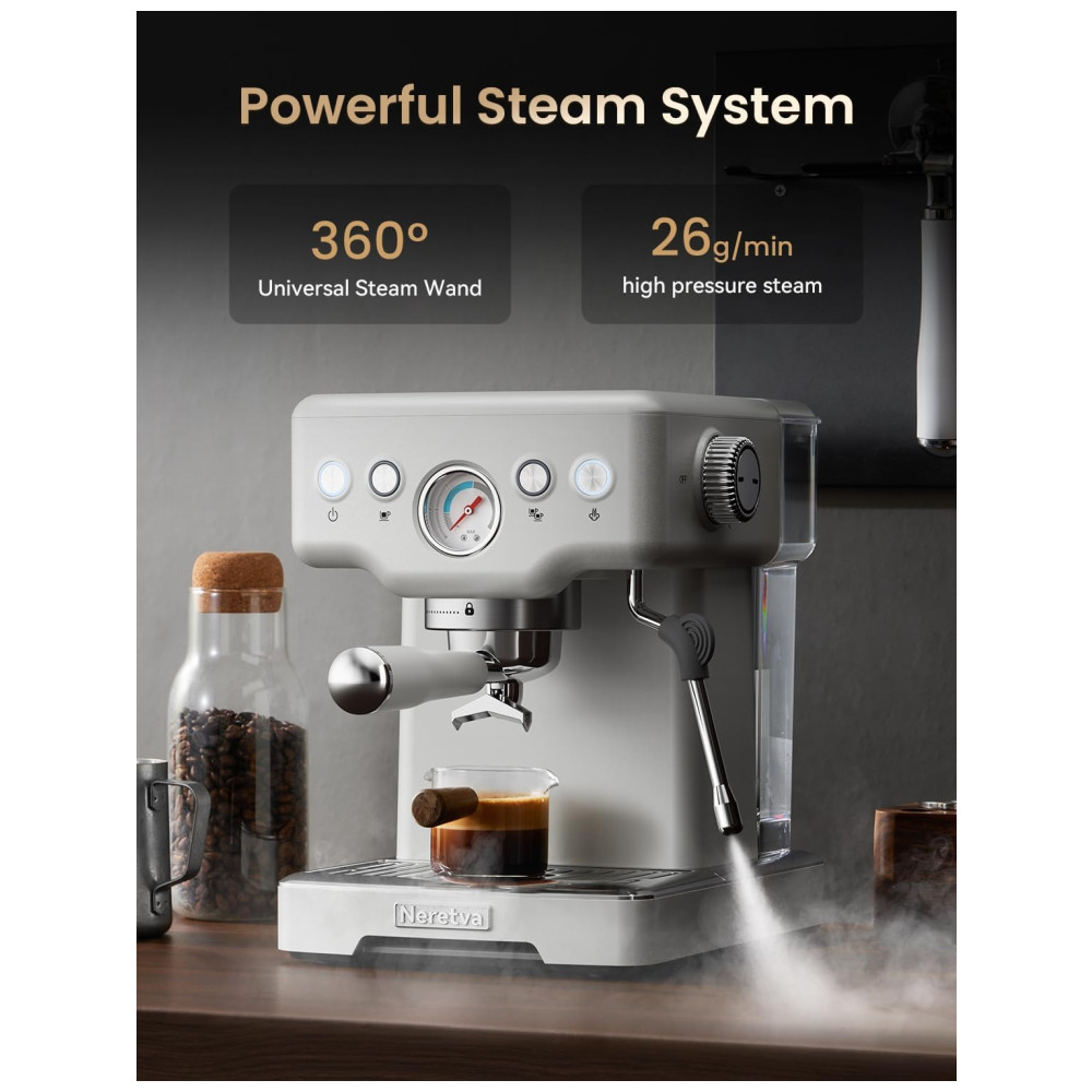 ECTQ399QRNQC0B_5-1.jpg - Máquina de Café Expresso 15 Bar com Bocal de Leite e Tanque de Água Removível de 18L 110V 1450W Neretva Branca