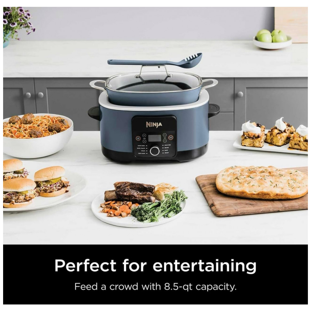 ECTQ3CD3YDSF0B_1-1.jpg - Ninja Foodi PossibleCooker PRO 8,05 litros MultiCooker MC1001, com 8 em 1, Cooker Lento, Forno Holandês, Vaporizador e Mais, Tampa de Vidro com Colher