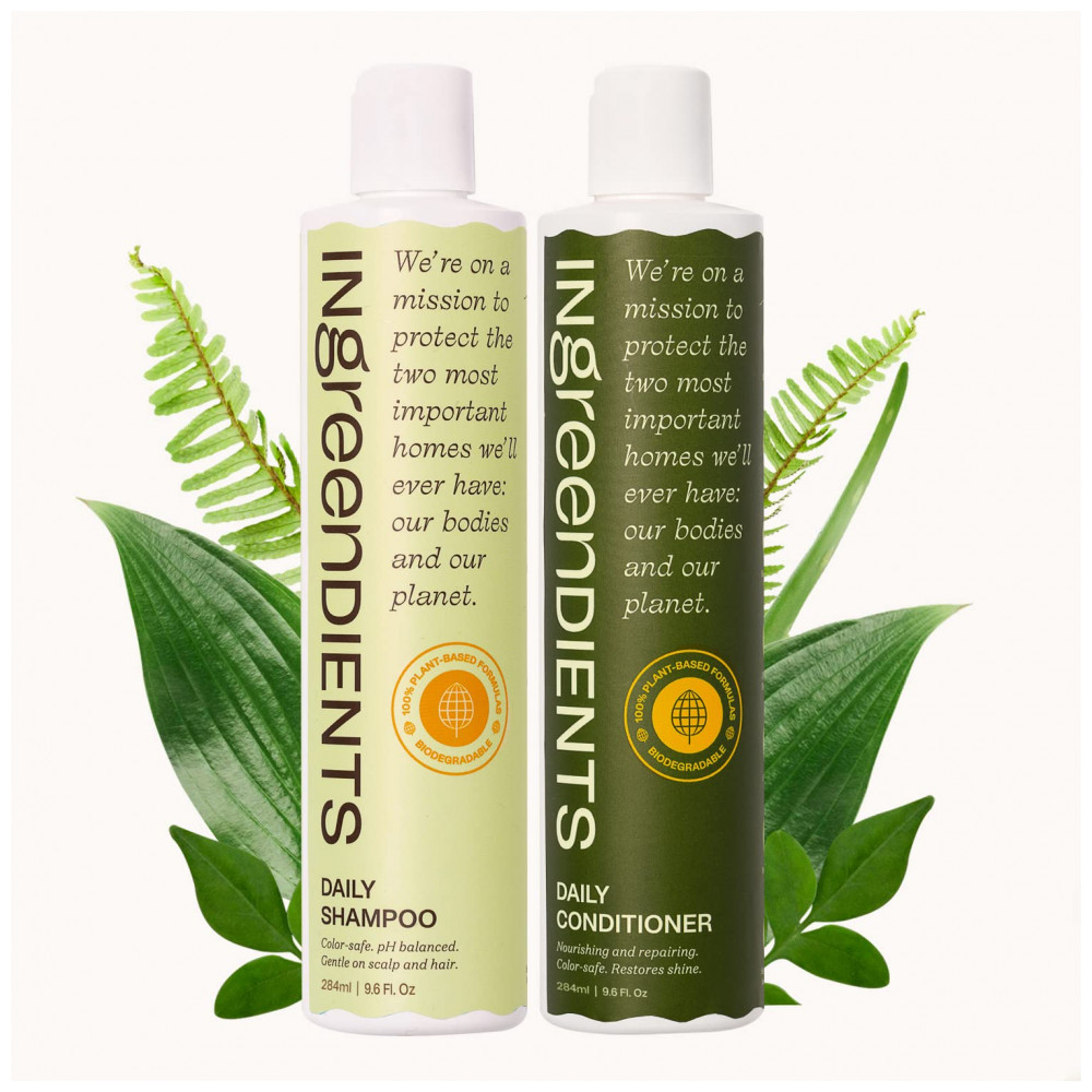 ECTQ3MBNXF480B_0-1.jpg - Shampoo e Condicionador 284 mL Vegano para Todos os Tipos de Cabelo INGREENDIENTS Branco