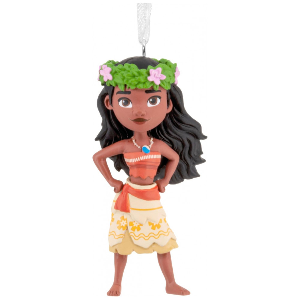 ECTQ3PWWXWQD0B_0-1.jpg - Enfeite Natalino Hallmark Keepsake 2025 Disney Princesa Moana Estilizada, Resina, 3,8 x 7,6 x 3,2cm