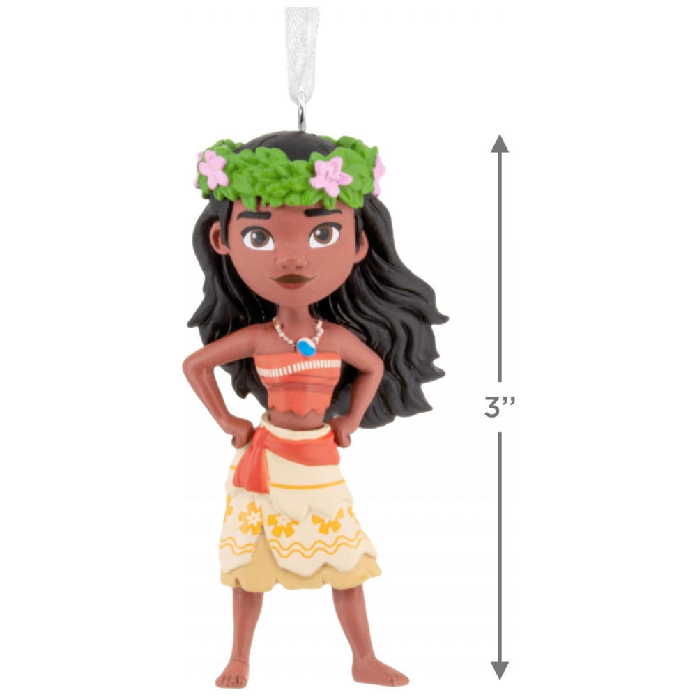 ECTQ3PWWXWQD0B_3-1.jpg - Enfeite Natalino Hallmark Keepsake 2025 Disney Princesa Moana Estilizada, Resina, 3,8 x 7,6 x 3,2cm