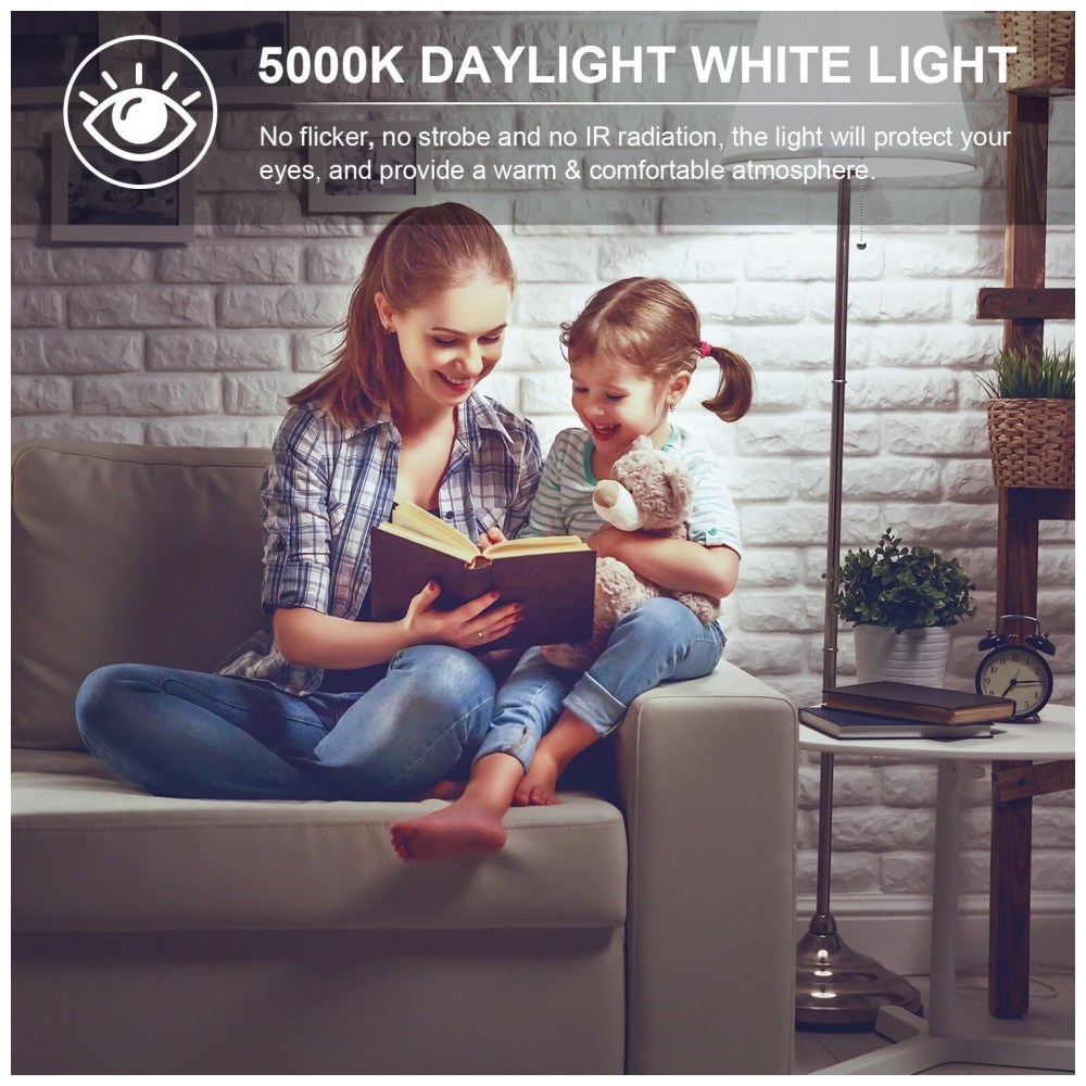 ECTQ3TFSZD3D0B_4-1.jpg - Lâmpada LED Milho 100W, Equivalente 1000W, 15000 Lúmens, 5000K Luz Branca, Base E26/E39, Iluminação Alta para Galpão, Garagem, Escritório, RIUVAO