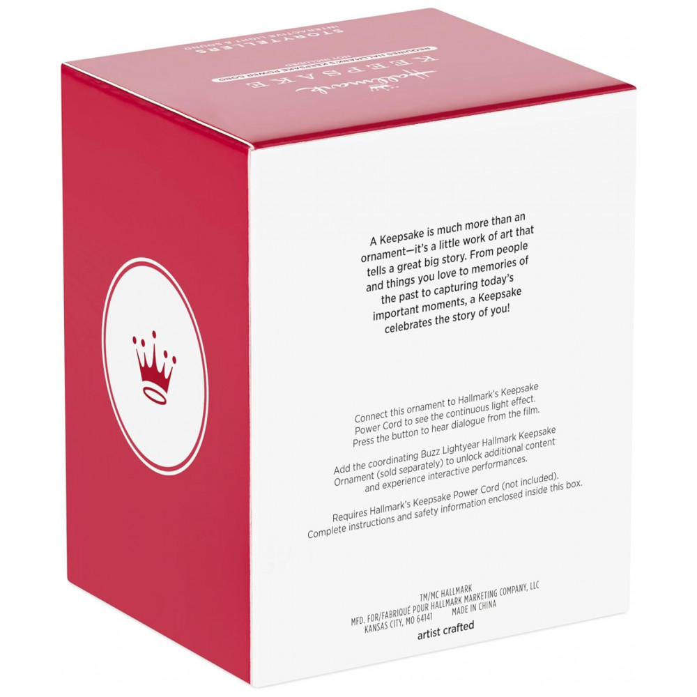 ECTQ3WCRB3RD0B_7-1.jpg - Enfeite de Natal Hallmark Keepsake 2025, Coleção DisneyPixar Toy Story - Xerife Woody com Luz e Som, Presente para Fãs da Disney