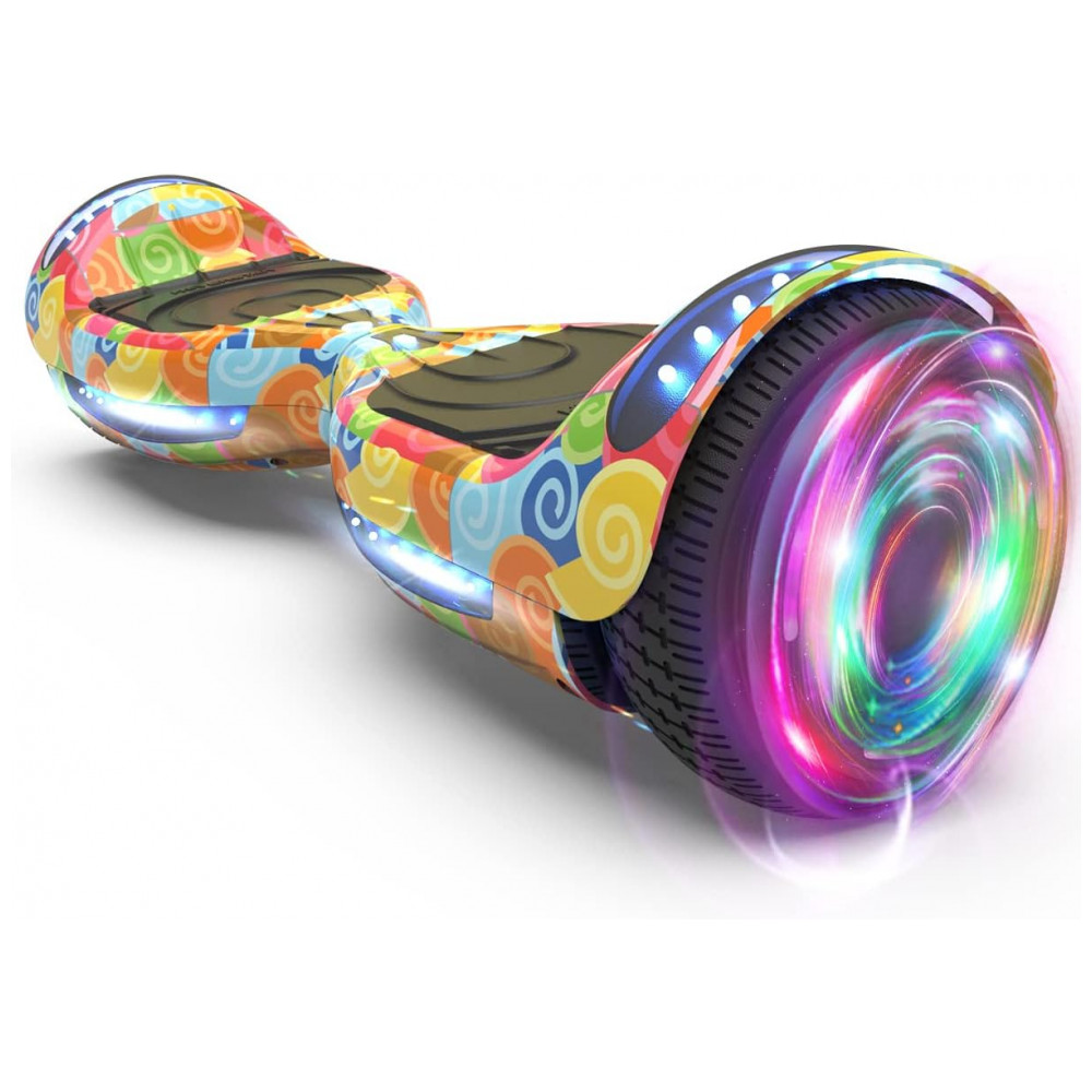Hoverboard Certified HS2.01 com Rodas de LED, Bluetooth e Design Estiloso de Concha do Mar