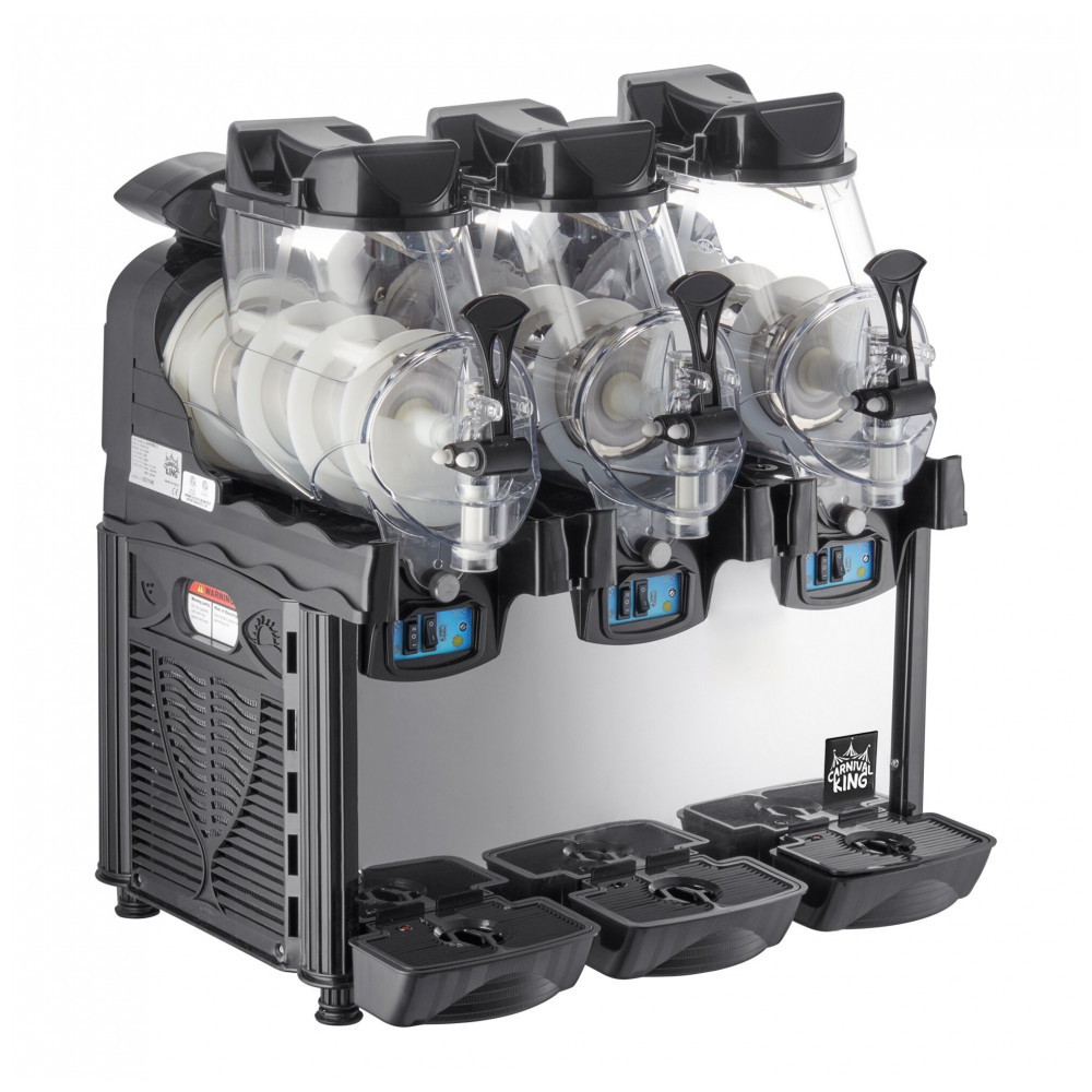 Máquina de Bebidas Congeladas Carnival King Triplo 6 Litros para Smoothies, Slushies e Granitas 110V