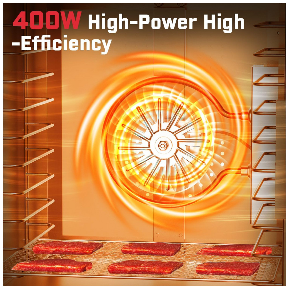 ECTQ42SWLCPF0B_1-1.jpg - Desidratador HOPERAN Inox 800W com 10 Bandejas, Controle Digital, Timer Ajustável e Fluxo de Ar 360° para Carnes, Frutas e Legumes