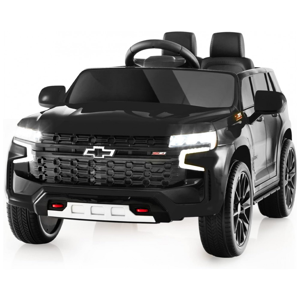 ECTQ46FDQDNB0B_0-1.jpg - Carro Infantil Elétrico 12V Chevrolet Tahoe, Controle Remoto, Suspensão, Música, Luzes, Costzon, Preto