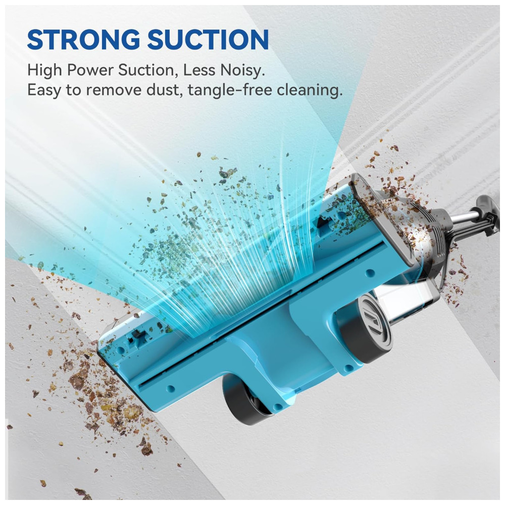 Aspirador de Pó Vertical com Fio, 20Kpa de Sucção Potente, Filtro HEPA, Leve e Versátil, Ideal para Pêlos de Animais e Pisos Difíceis,Vazone - Imagem 6