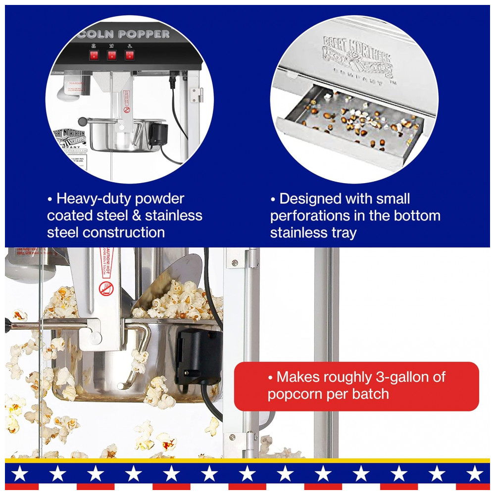 ECTQ4BACWQ000B_4.jpg - Pipoqueira Elétrica Retrô Produz até 8 Xícaras 860W 110v GREAT NORTHERN POPCORN COMPANY 6015 Lincoln Top Preto