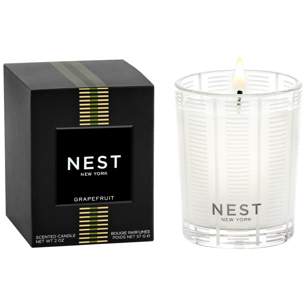 Vela Perfumada de Votivo Grapefruit 2 oz NEST New York - Até 28 Horas de Queima em Recipiente de Vidro Reutilizável