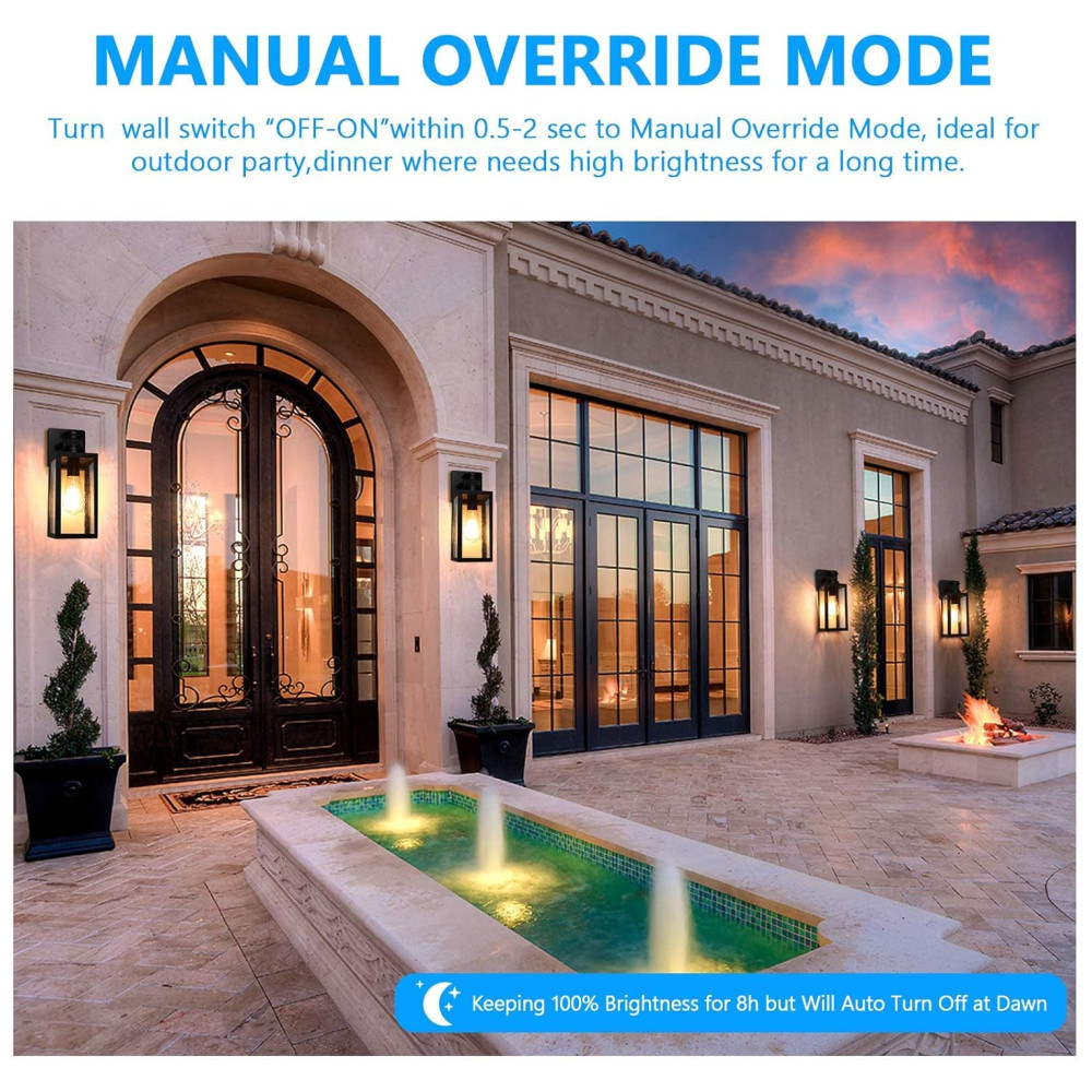 ECTQ4FSYNGJ80B_3-1.jpg - Lakume Arandela Luminária Moderna Externa de Parede à prova dágua com Sensor, Base E26, 2 Unidades, LAKUMU B05023PG2PK, Preto