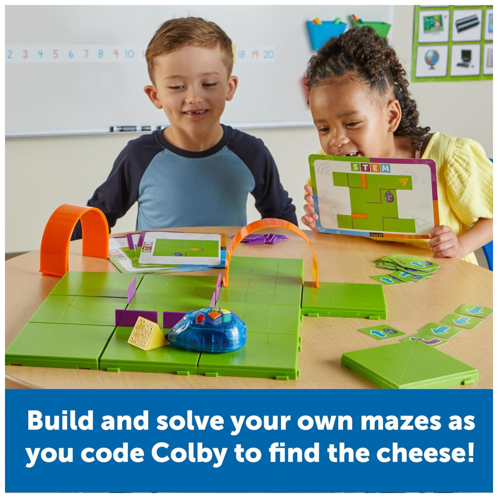 Learning Resources Code Go Robot Mouse - Conjunto de Atividades Recarregável, Brinquedo de Codificação Inicial sem Tela para Crianças, Animal de Estim - Imagem 3