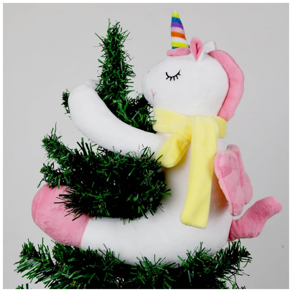 Topo de Árvore de Natal Unicórnio, Decorações Únicas de Natal, Bichinho de Pelúcia Unicórnio, Decoração de Quarto para Meninas, Hongsome