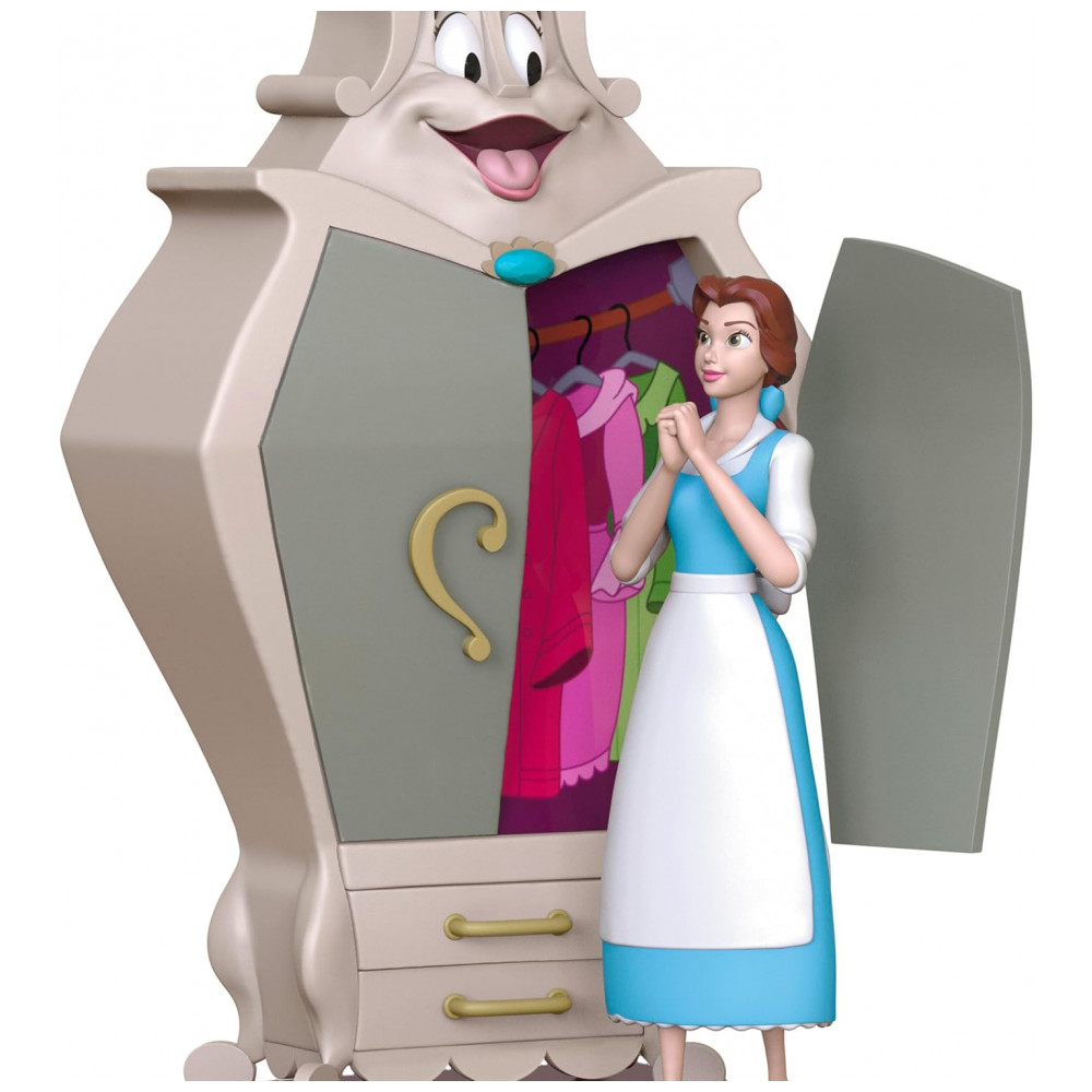 ECTQ4YCL93RD0B_4-1.jpg - Ornamento Hallmark Keepsake Natal 2025 Disney Beauty and The Beast Belle com o Guarda-Roupa, Decoração Fina para Fãs Disney