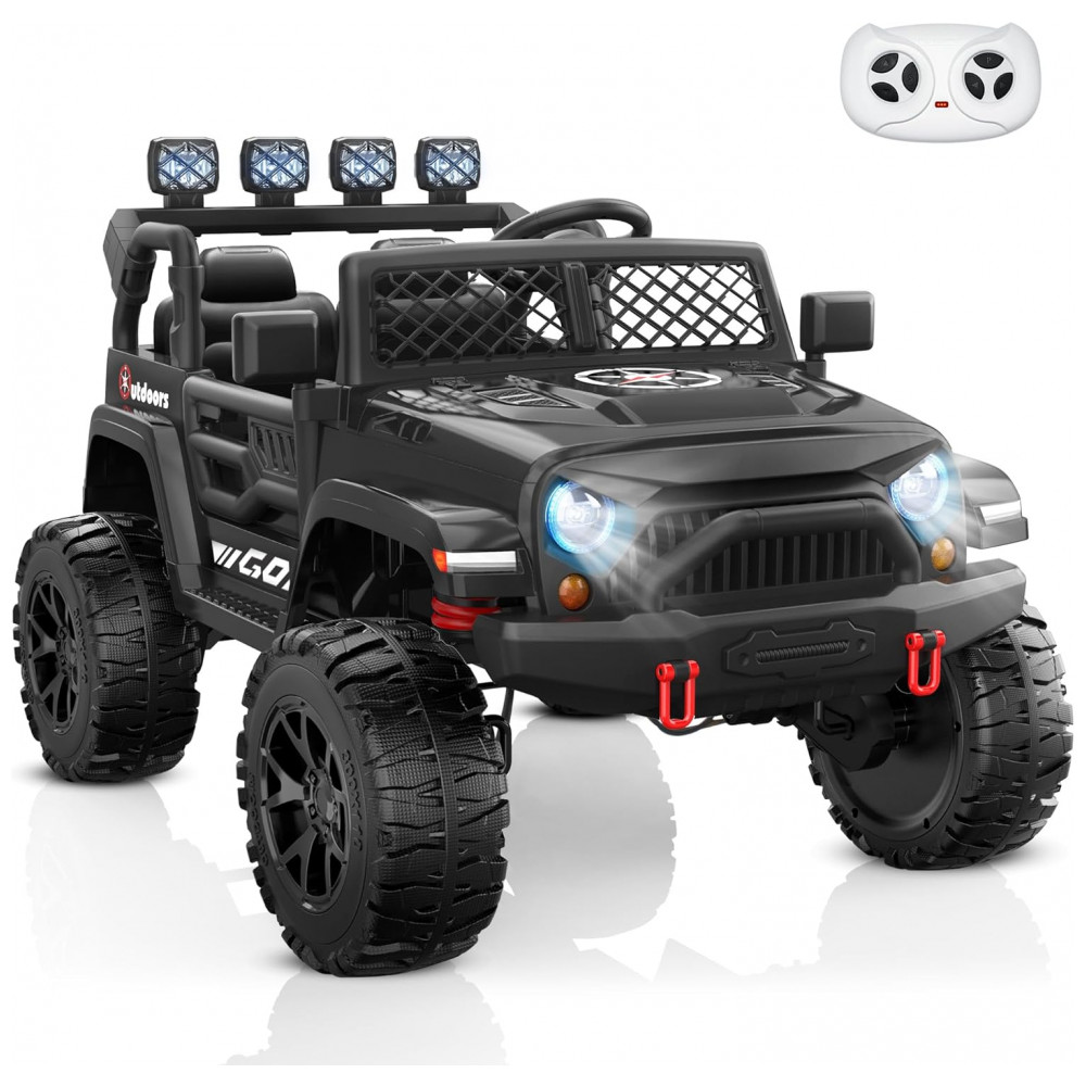 ECTQ4Z71XXFD0B_0-1.jpg - Carro Elétrico Infantil ANPABO Preto 24V 2 Lugares 4 Motores 200W Off-Road Pneus EVA Suspensão Controle Bluetooth 4WD/2WD LED