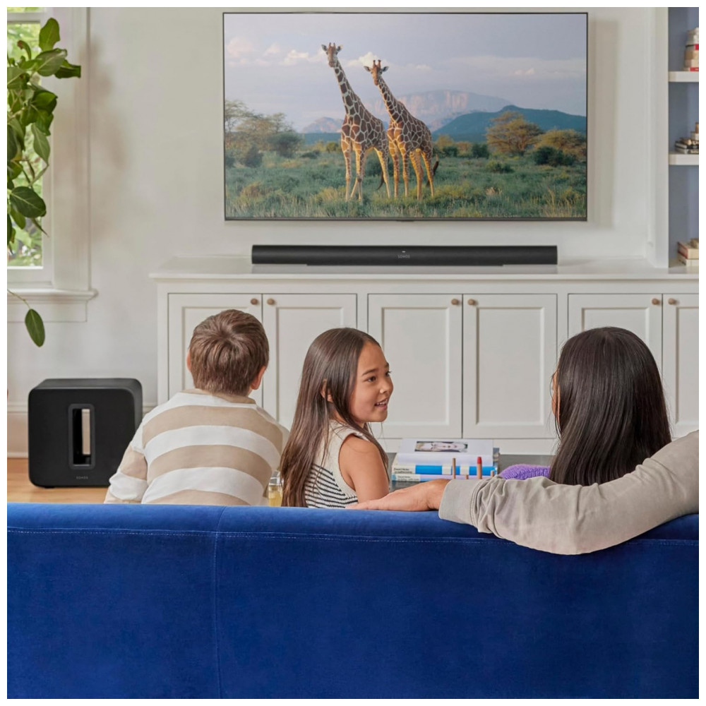 ECTQ52524KFD0B_3-1.jpg - Sonos Sub 4 Subwoofer Sem Fio Premium, Dual Woofers Elípticos, Bass-Reflex, Wi-Fi 6, Controle via App Sonos – Preto Fosco